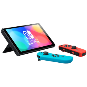 Nintendo Switch OLED Console-Red & Blue Joy - Slika 2