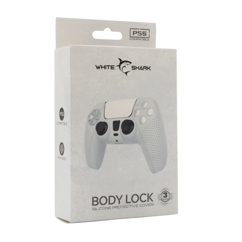 White Shark PS5 SILICONE CASE PS5-541 BODY LOCK Bijeli - Slika 2