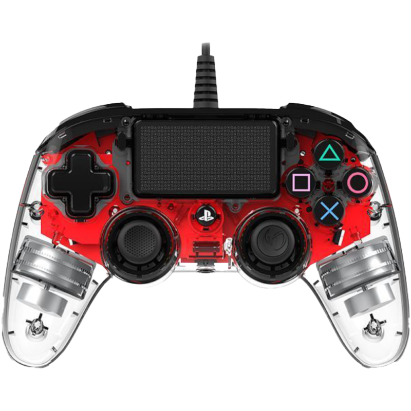 Bigben Wired Nacon Controller PS4/PC 3m kabel Prozirni Crveni
