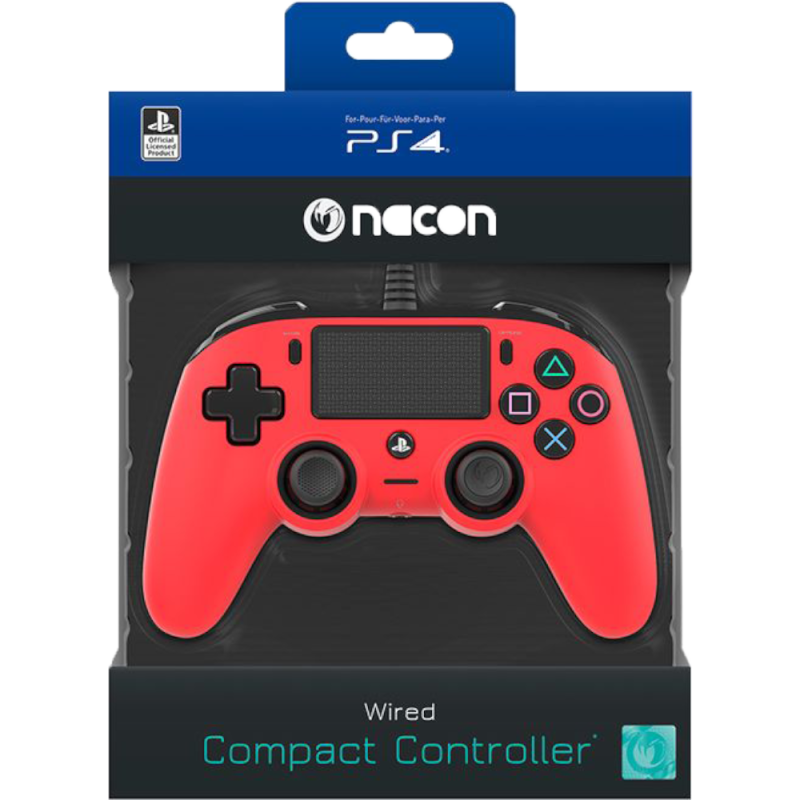 Bigben Wired Nacon Controller PS4/PC 3m kabel crveni - Slika 2