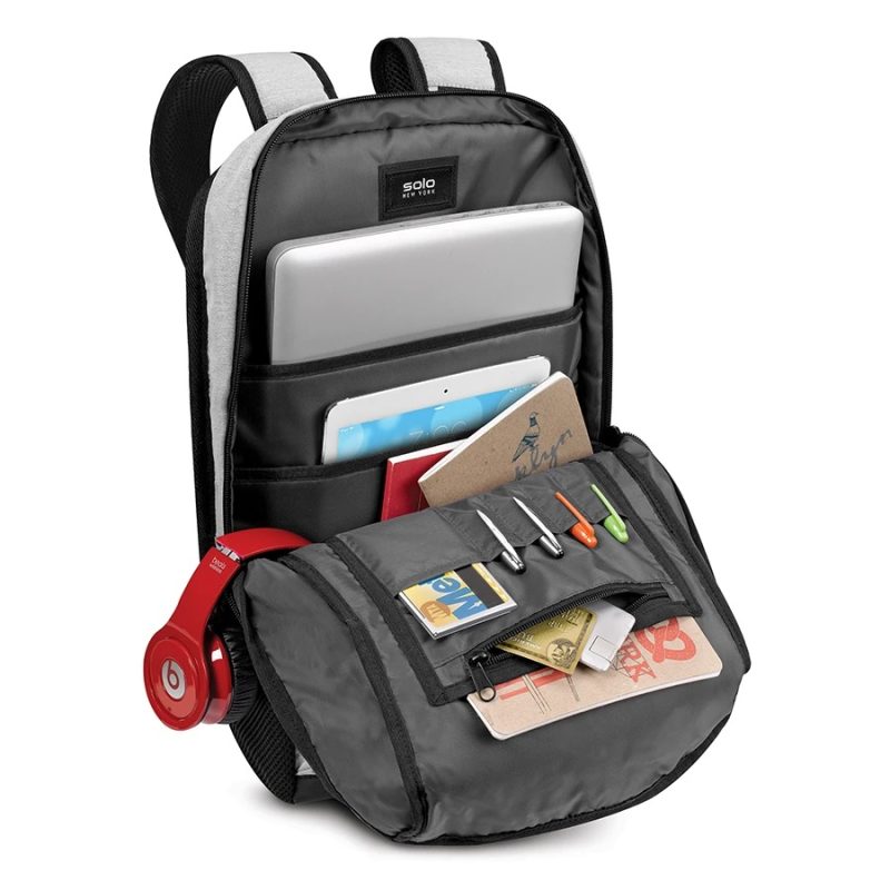 SOLO NY DRAFT BACKPACK GRAY 15.6 - Slika 4