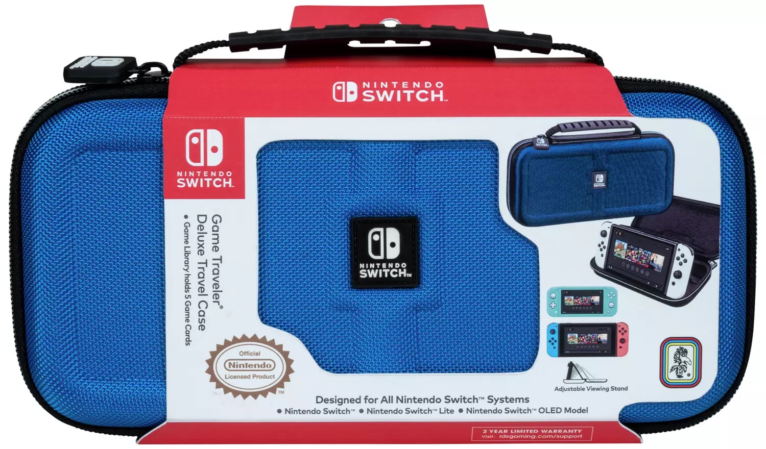 BIGBEN NINTENDO SWITCH DELUXE TRAVEL CASE BLUE - Slika 2