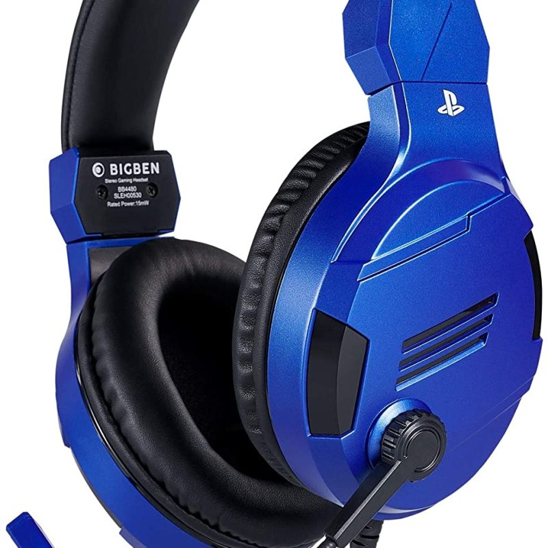 BIGBEN PS4 WIRED STEREO GAMING HEADSET V3 BLUE