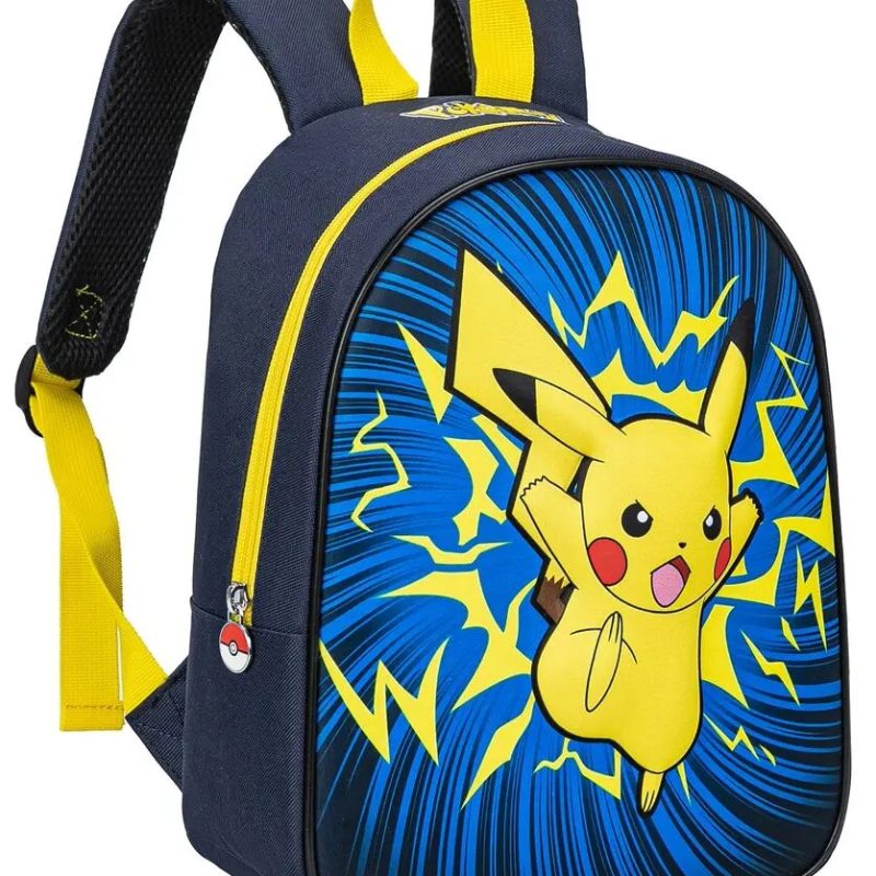 POKEMON - PIKACHU - JUNIOR BACKPACK EVA 3D 32CM BLUE