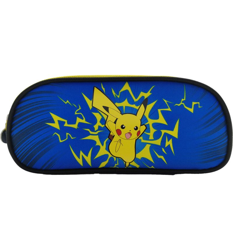 POKEMON - PENCIL CASE 2 22CM BLUE