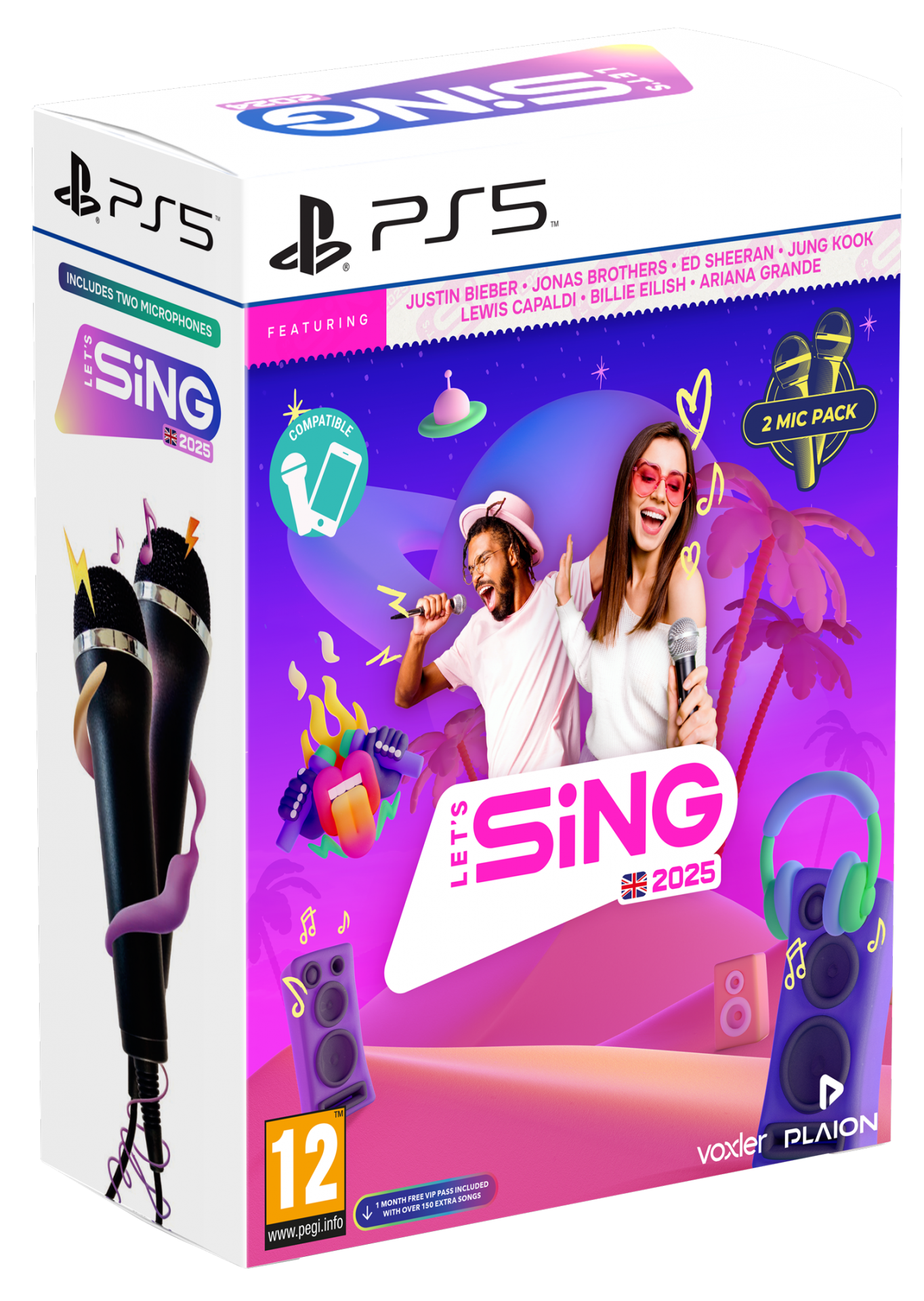 Let's Sing 2025 - Double Mic Bundle (Playstation 5)