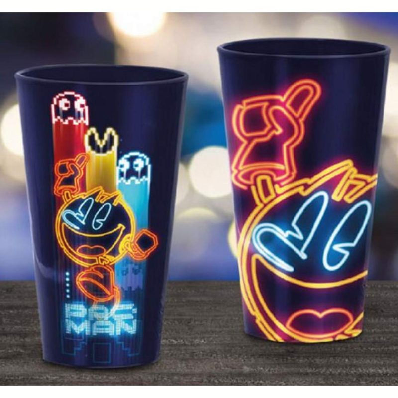 PALADONE Pac Man neon glass