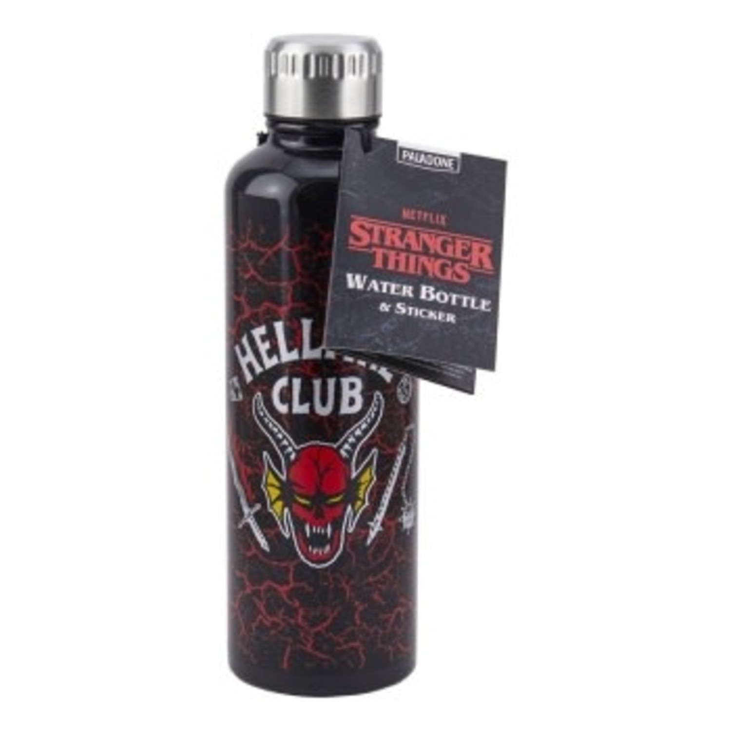 PALADONE Stranger Things Hellfire Club Metal Water Bottle - Slika 2