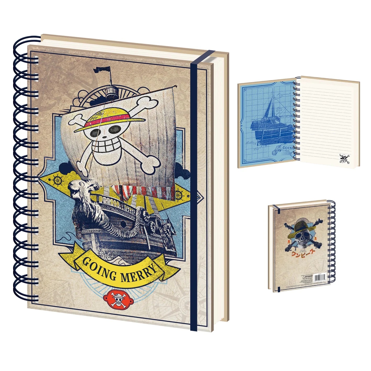 PYRAMID ONE PIECE A5 WIRO NOTEBOOK (GOING MERRY)