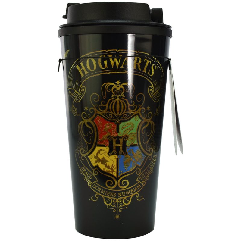 BLUE SKY Harry Potter Hogwarts crest travel mug