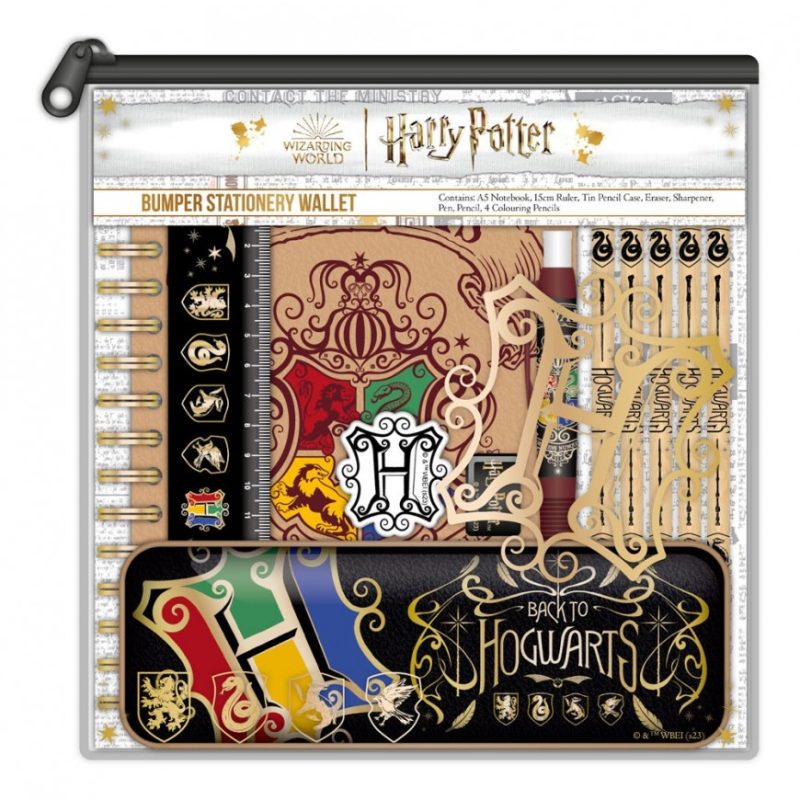 BLUE SKY HARRY POTTER BUMPER STATIONERY SET - COLOURFUL CREST