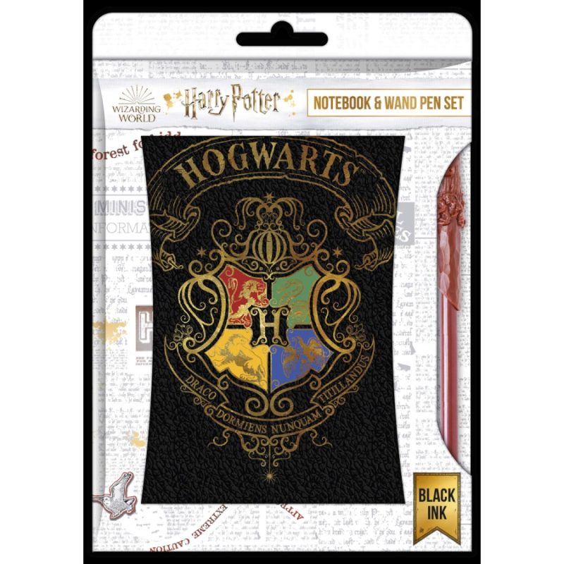 BLUE SKY HARRY POTTER NOTEBOOK & PEN SET - COLOURFUL CREST