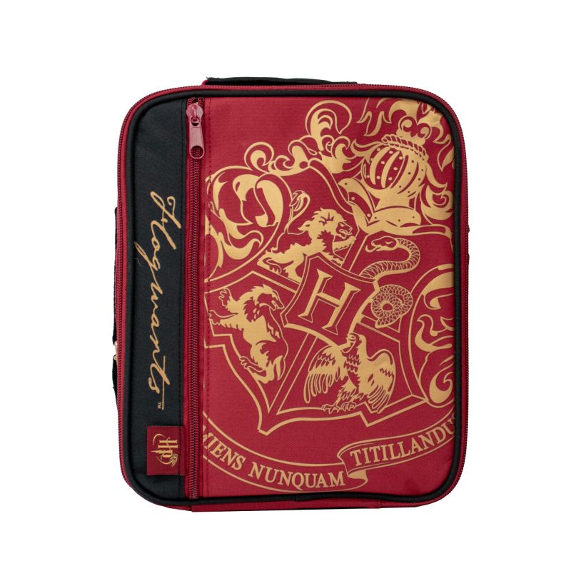 BLUE SKY HARRY POTTER DELUXE 2 POCKET LUNCH BAG BURGUNDY – CREST
