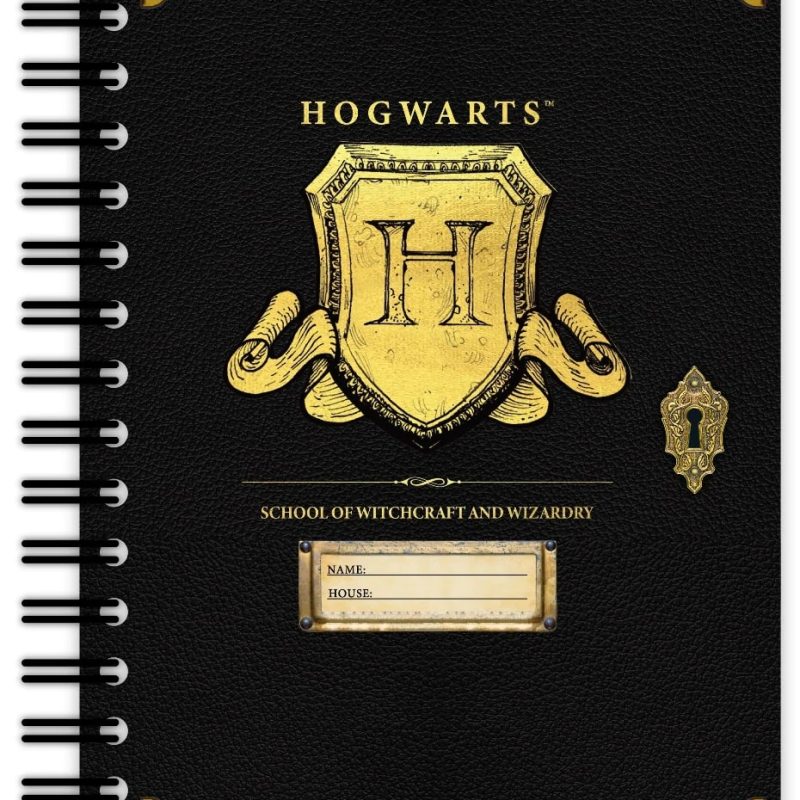 BLUE SKY HARRY POTTER A5 WIRO NOTEBOOK - HOGWARTS SHIELD
