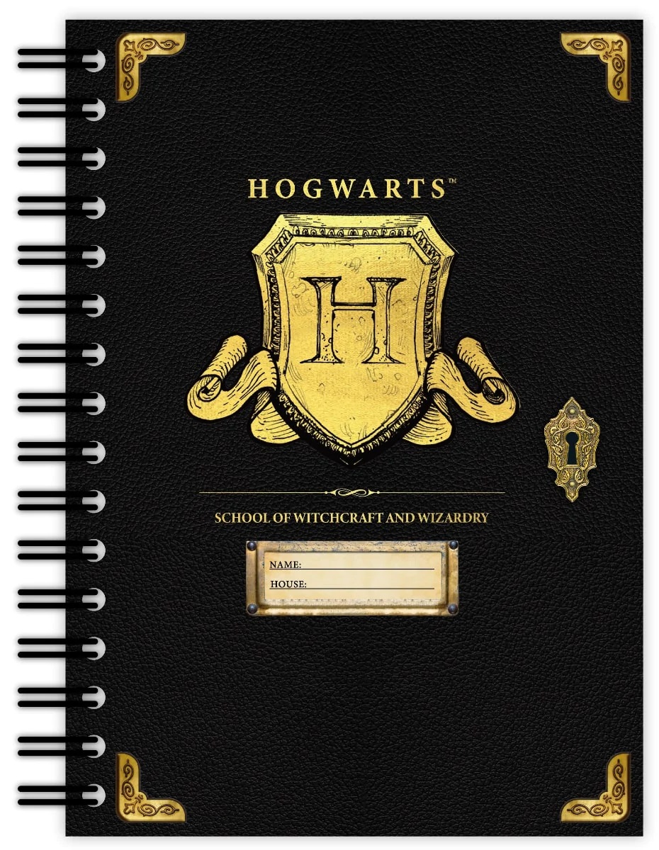 BLUE SKY HARRY POTTER A5 WIRO NOTEBOOK - HOGWARTS SHIELD
