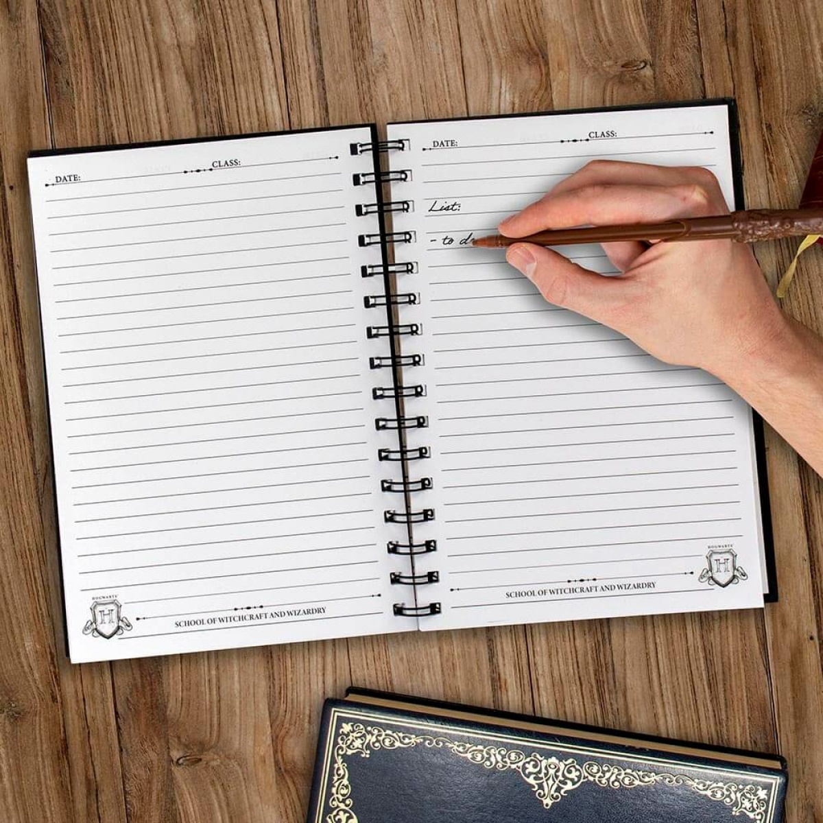 BLUE SKY HARRY POTTER A5 WIRO NOTEBOOK - HOGWARTS SHIELD - Slika 2