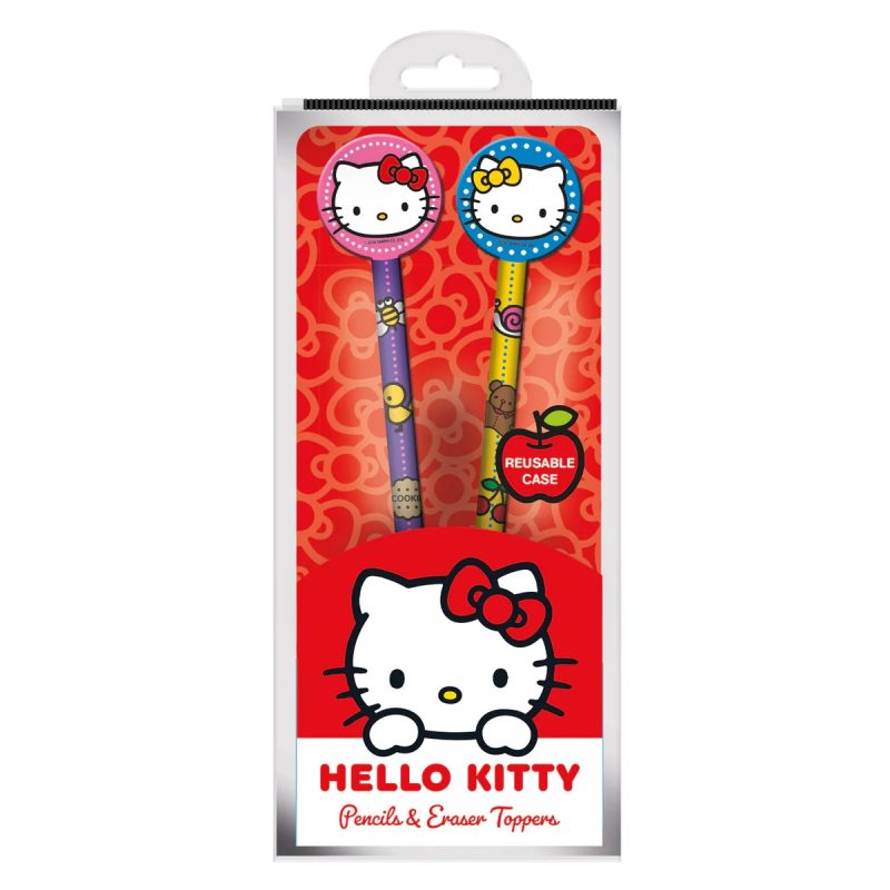 PYRAMID HELLO KITTY (SISTERS) PENCILS AND TOPPERS 2PK