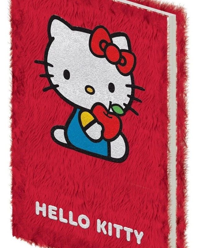 PYRAMID HELLO KITTY A5 PLUSH NOTEBOOK CASEBOUND