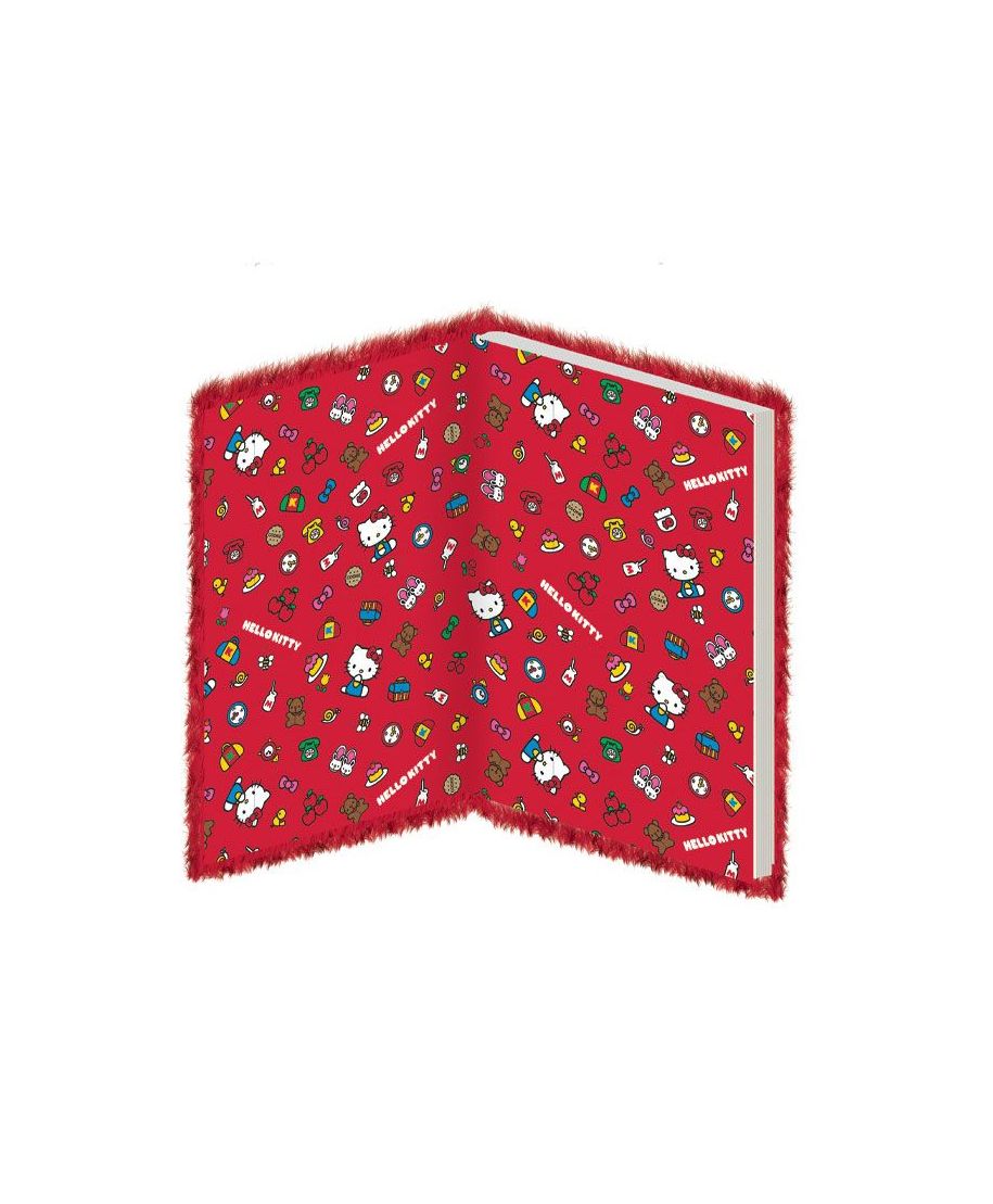 PYRAMID HELLO KITTY A5 PLUSH NOTEBOOK CASEBOUND - Slika 4