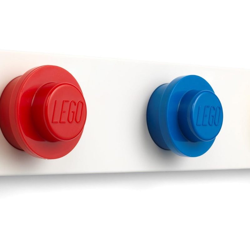 LEGO WALL HANGER RACK RED - BLUE - YELLOW