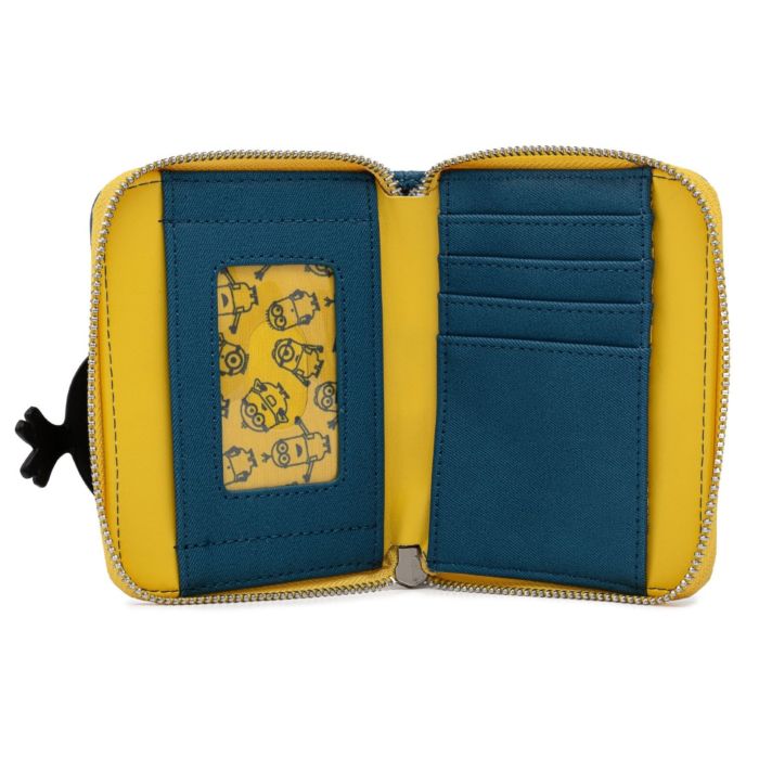 LOUNGEFLY MINION TRIPLE MINION BELLO ZIP AROUND WALLET - Slika 3
