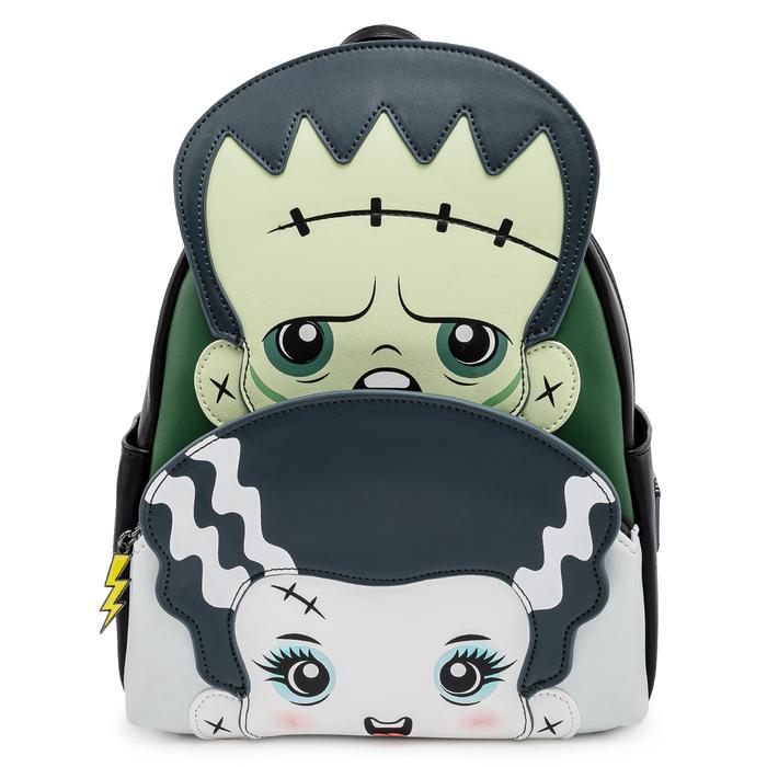 LOUNGEFLY UNIVERSAL MONSTERS FRANKIE AND BRIDE COSPLAY MINI BACKPACK