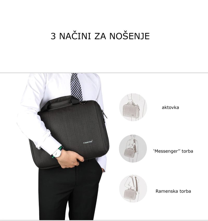 TIGERNU BAG LAPTOP T-L5150 13.1" BROWN - Slika 10