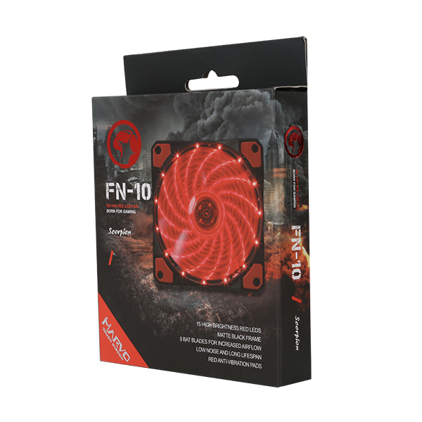 MARVO FN-10RD LED FAN RED - Slika 3