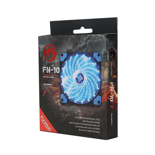 MARVO FN-10BL LED FAN BLUE - Slika 5