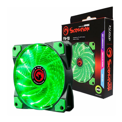 MARVO FN-10GN LED FAN GREEN - Slika 2
