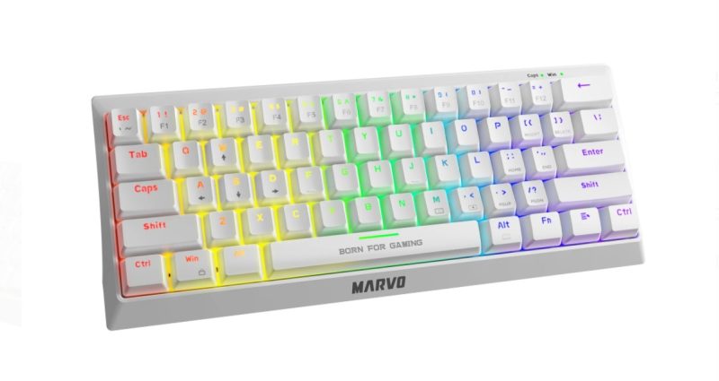 MARVO KG962 MECHANICAL KEYBOARD - WHITE - Slika 2