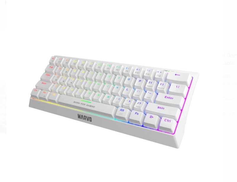 MARVO KG962 MECHANICAL KEYBOARD - WHITE - Slika 3