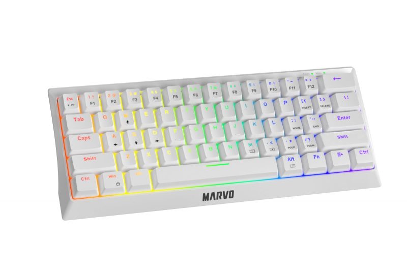 MARVO KG962 MECHANICAL KEYBOARD - WHITE - Slika 5