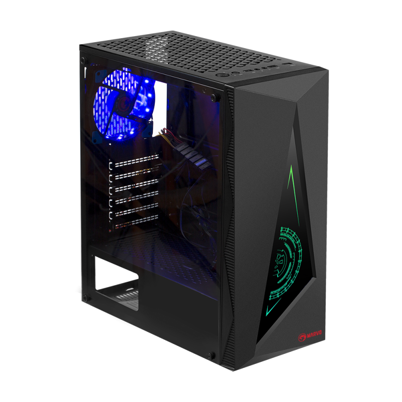 MARVO CA-119 BK  PC CASE BLACK - Slika 4