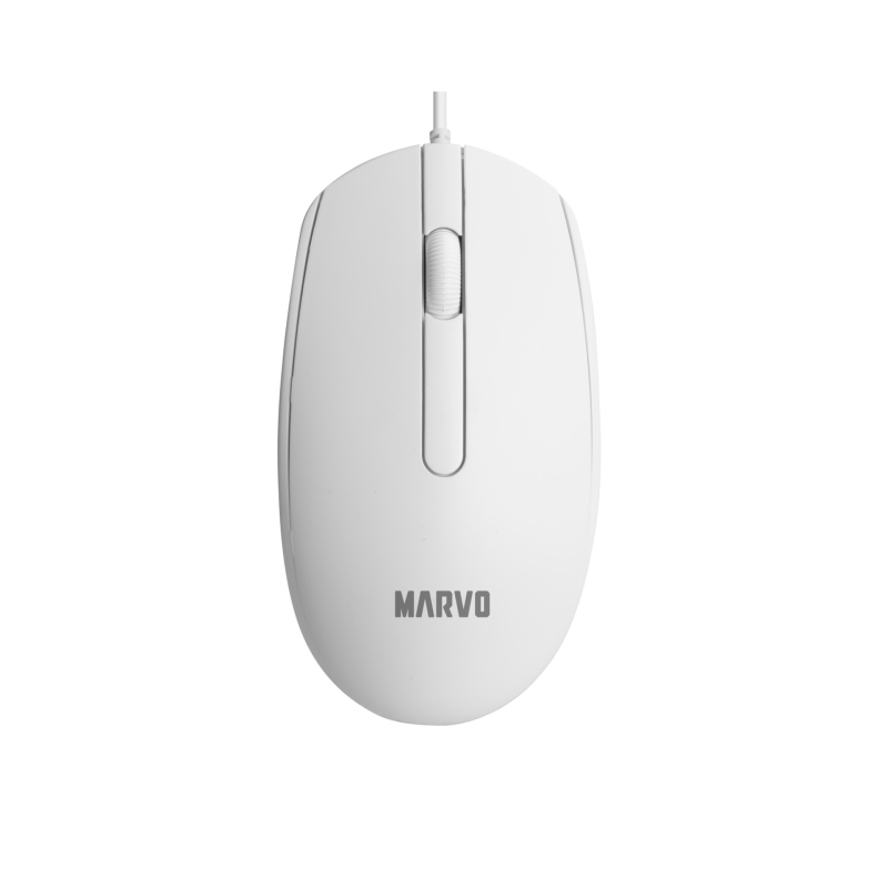 MARVO OFFICE MS003 WH WIRED MOUSE WHITE