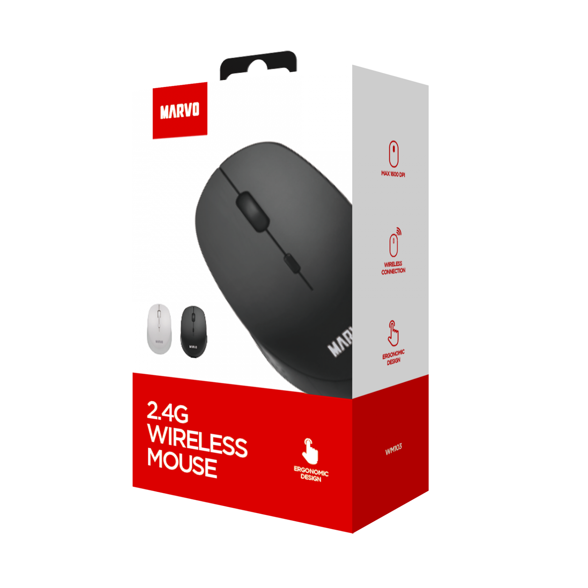 MARVO OFFICE WM103 BK WIRELESS MOUSE - Slika 7