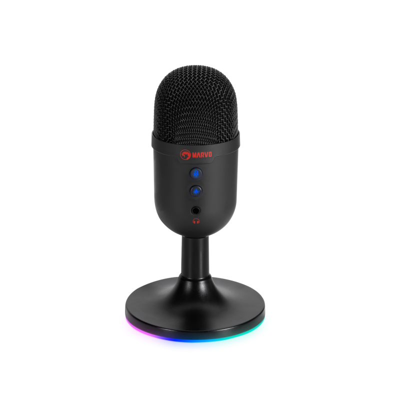 MARVO MIC-06 BK WIRED MICROPHONE RGB