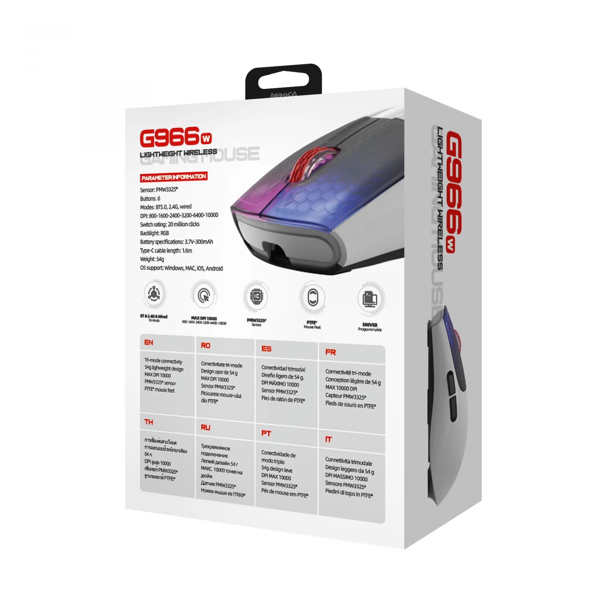 MONKA G966W VERO WIRELESS MOUSE - Slika 5