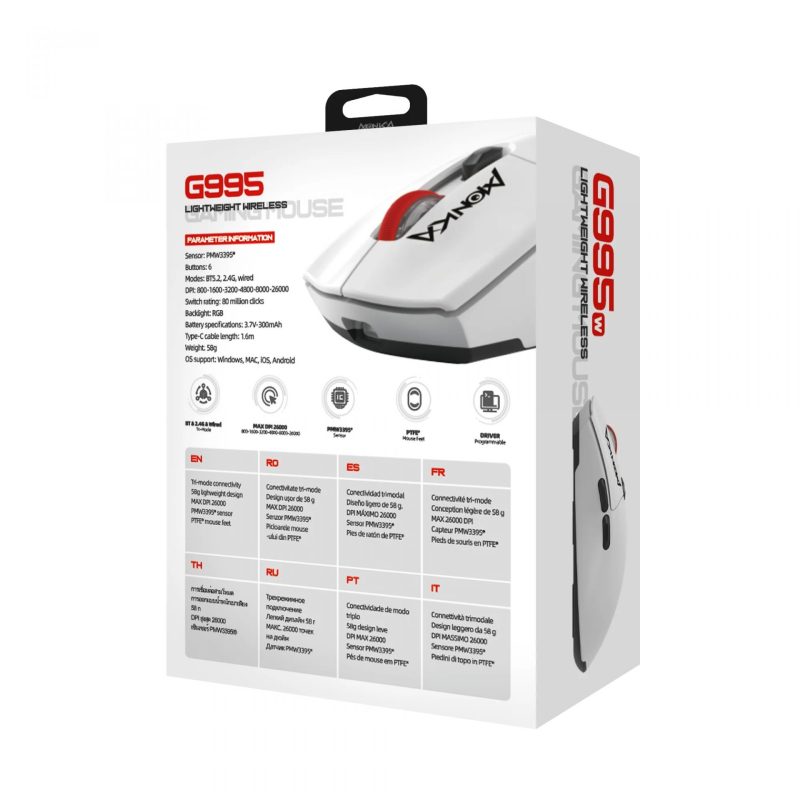 MONKA G995W GURU WIRELESS MOUSE - Slika 4