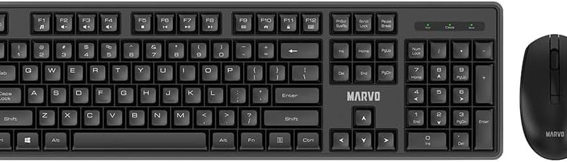 MARVO OFFICE WS005 HR BK BEŽIČNI SET CRO