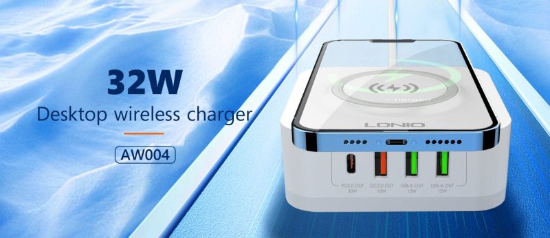LDNIO CHARGER 4 PORT (3A1C) 30W 5V 3A WIRELESS 18W 5V 3A AW004 - Slika 7
