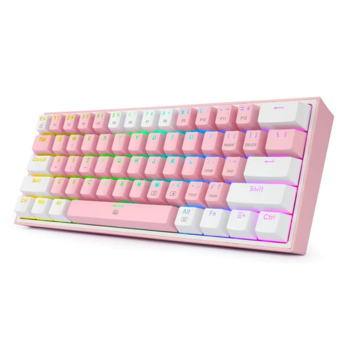 KEYBOARD - REDRAGON FIZZ K617 RGB WIRED PINK/WHITE RED SWITCH - Slika 4