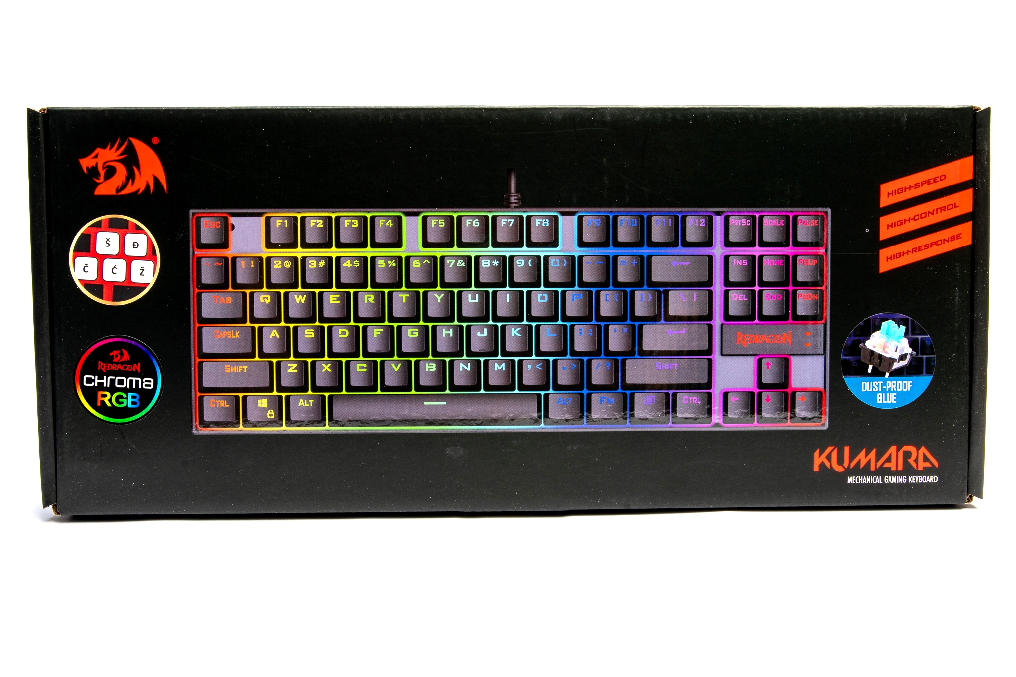Redragon K552 Kumara RGB – Mehanička Tipkovnica - Slika 8