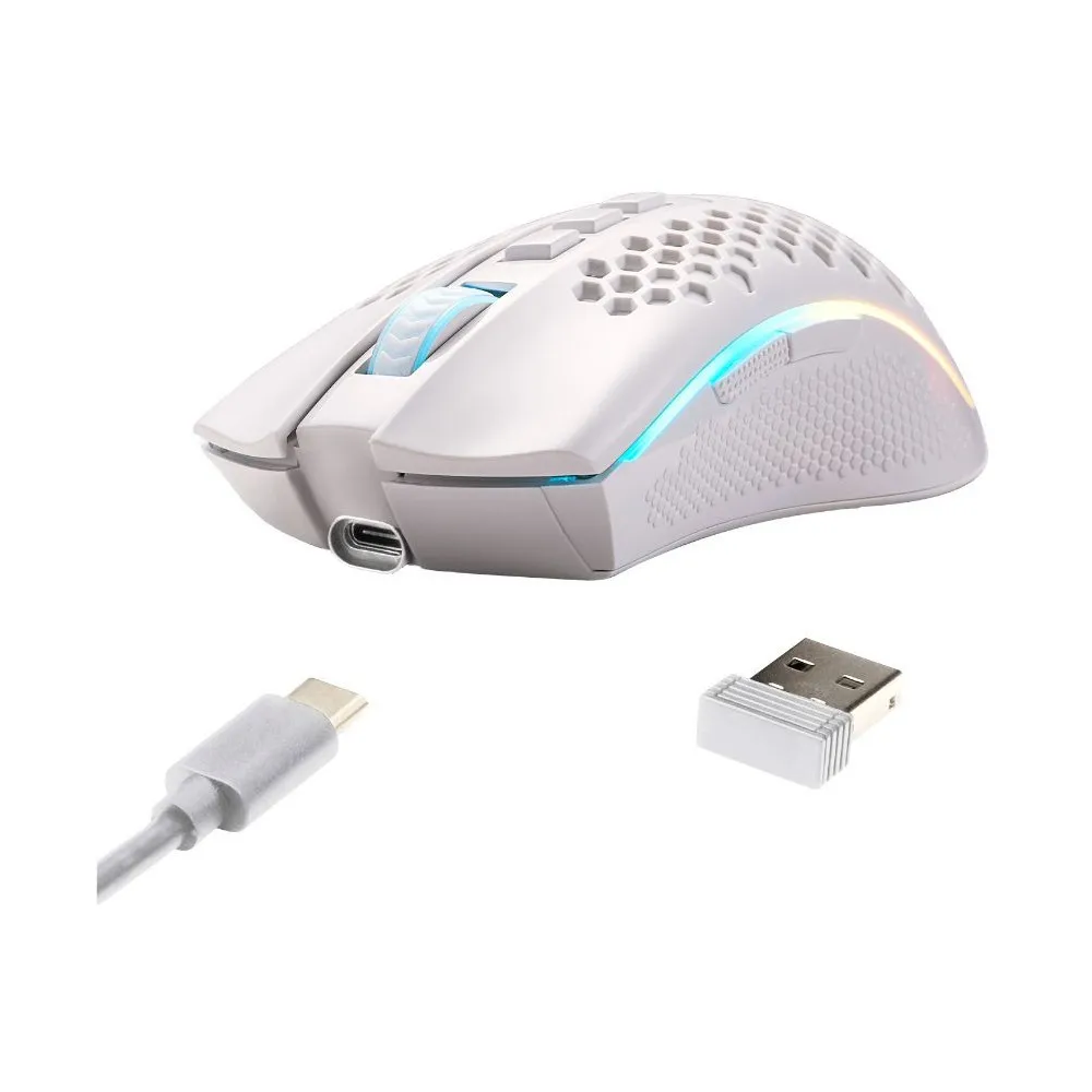 MOUSE - REDRAGON STORM PRO M808 WIRELESS/WIRED - WHITE - Slika 4