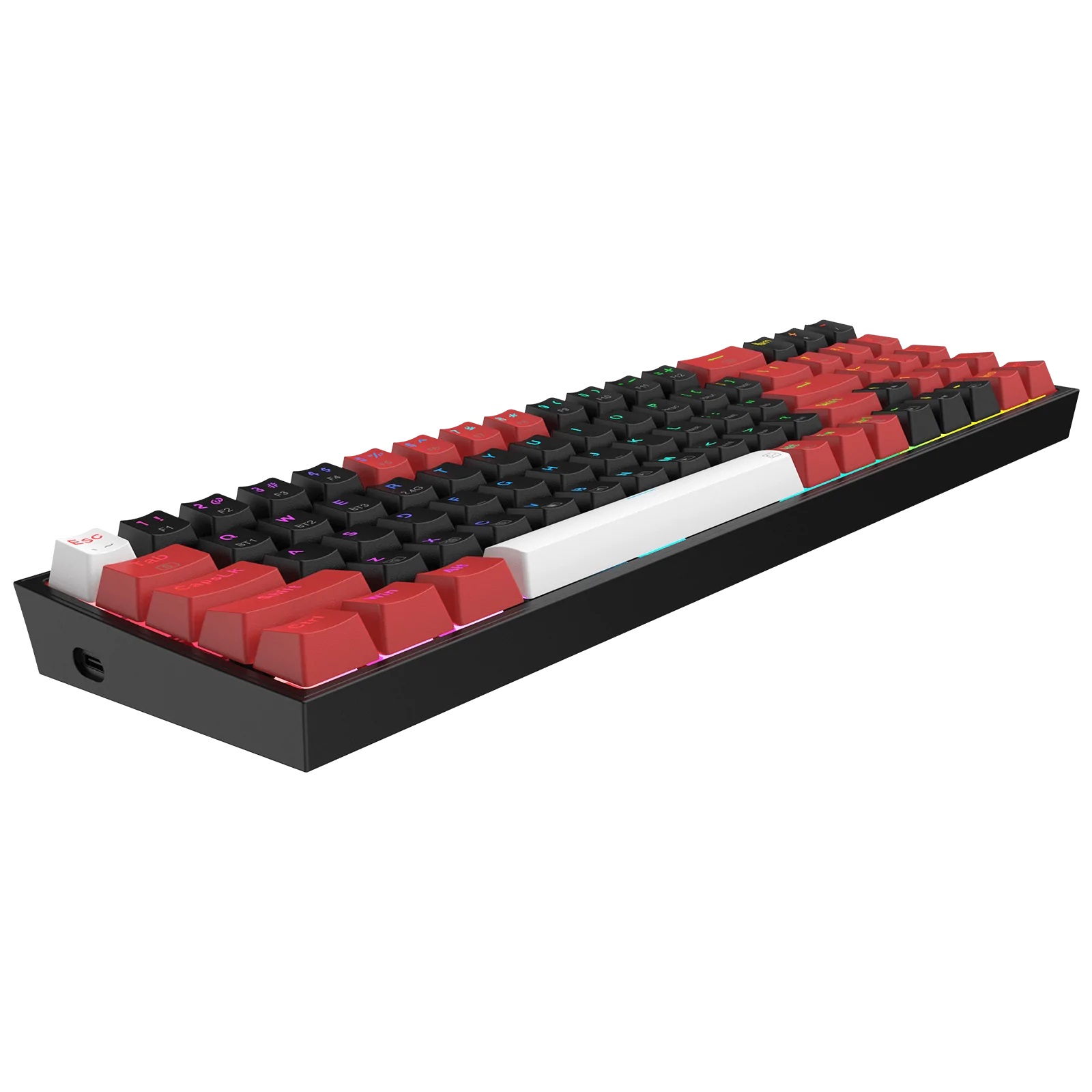 KEYBOARD - REDRAGON POLLUX K628RGB PRO WIRED/WIRELESS/BT MECHANICAL RED SWITCH - Slika 7