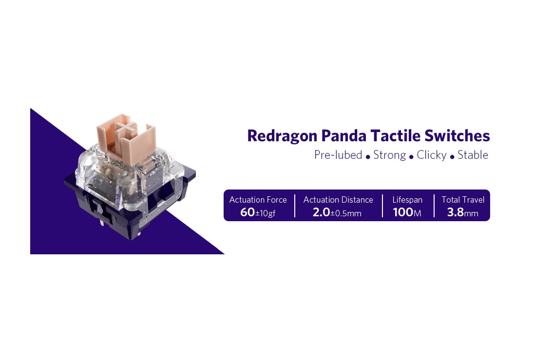 KEYBOARD SWITCH - REDRAGON PANDA A113 HP1