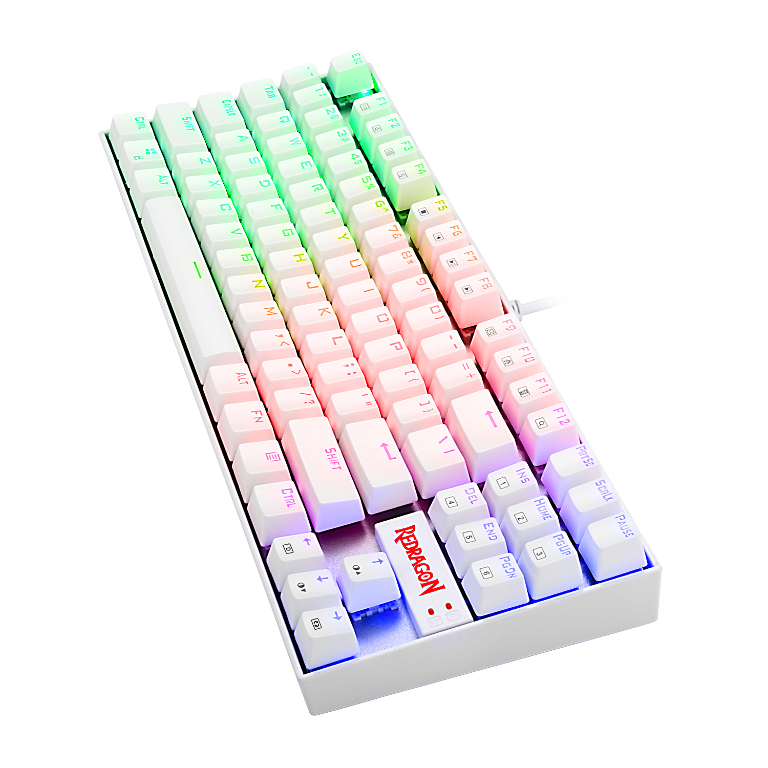 KEYBOARD - REDRAGON KUMARA K552 RGB MECHANICAL WHITE RED SWITCH - Slika 5