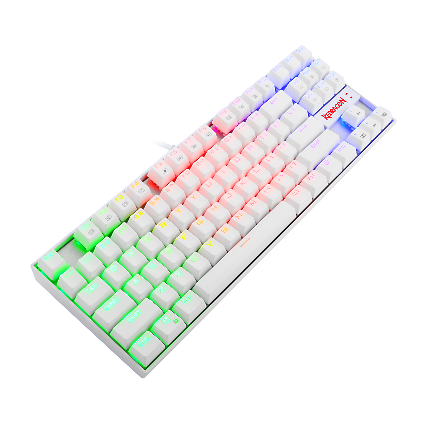 KEYBOARD - REDRAGON KUMARA K552 RGB MECHANICAL WHITE RED SWITCH - Slika 3