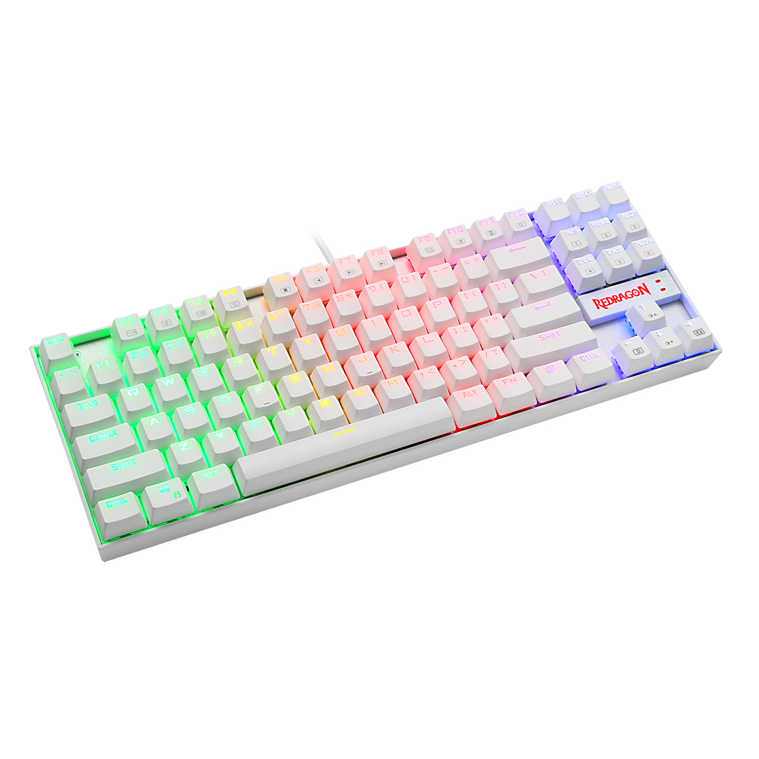 KEYBOARD - REDRAGON KUMARA K552 RGB MECHANICAL WHITE RED SWITCH - Slika 4