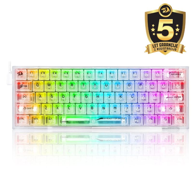 KEYBOARD - REDRAGON FIZZ K617CT-RGB WIRED MECHANICAL